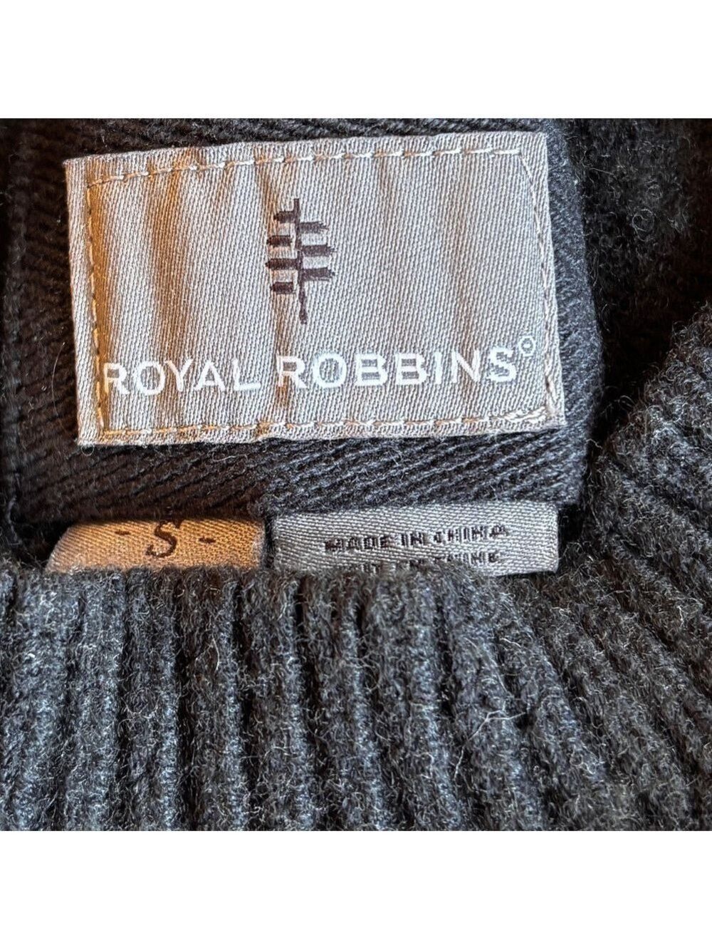 Royal Robbins Grey Wool Nylon Blend Sweater Small - Picture 3 of 4
